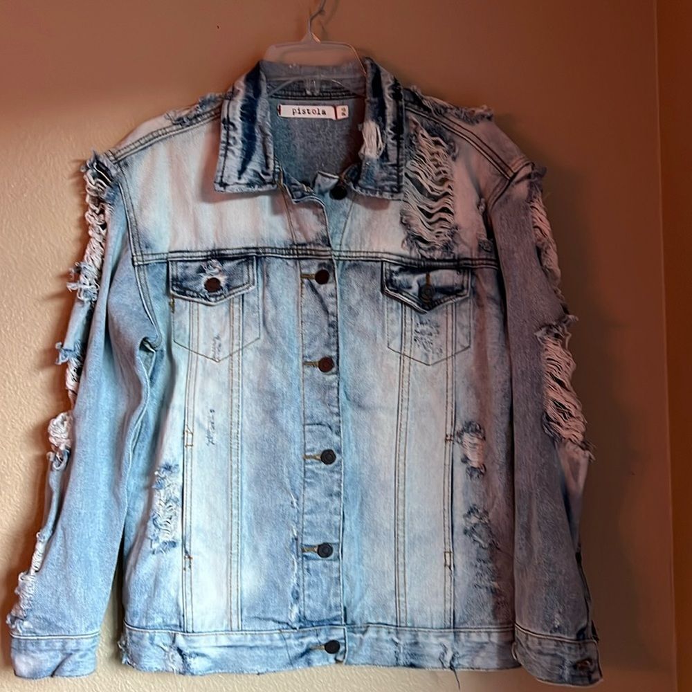 Pistola Jeans Jacket Distressed P/S